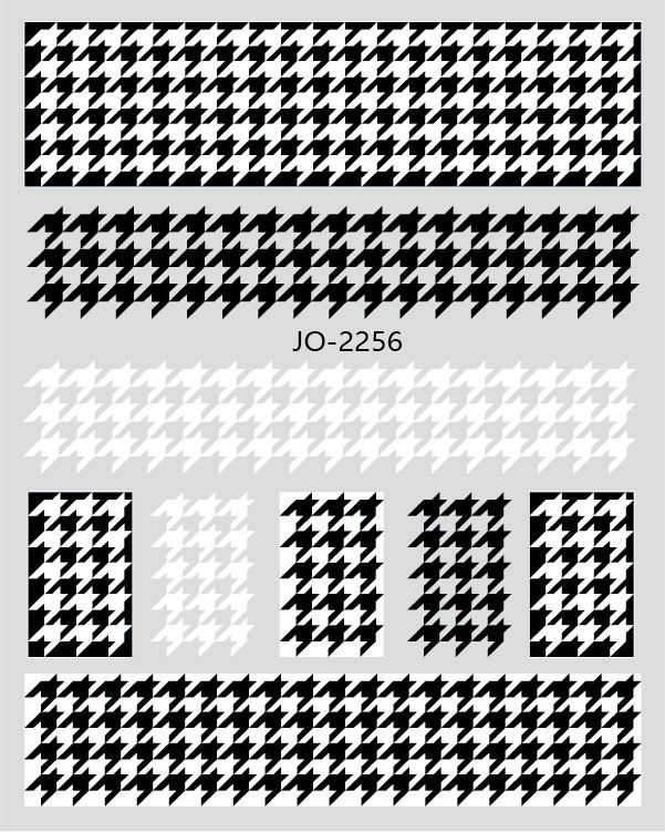 Red popularidad explosiva tablero de ajedrez impermeable cuadrícula mil pájaros cuadrícula pegatinas de uñas decoración de pequeños patrones de accesorios de uñas