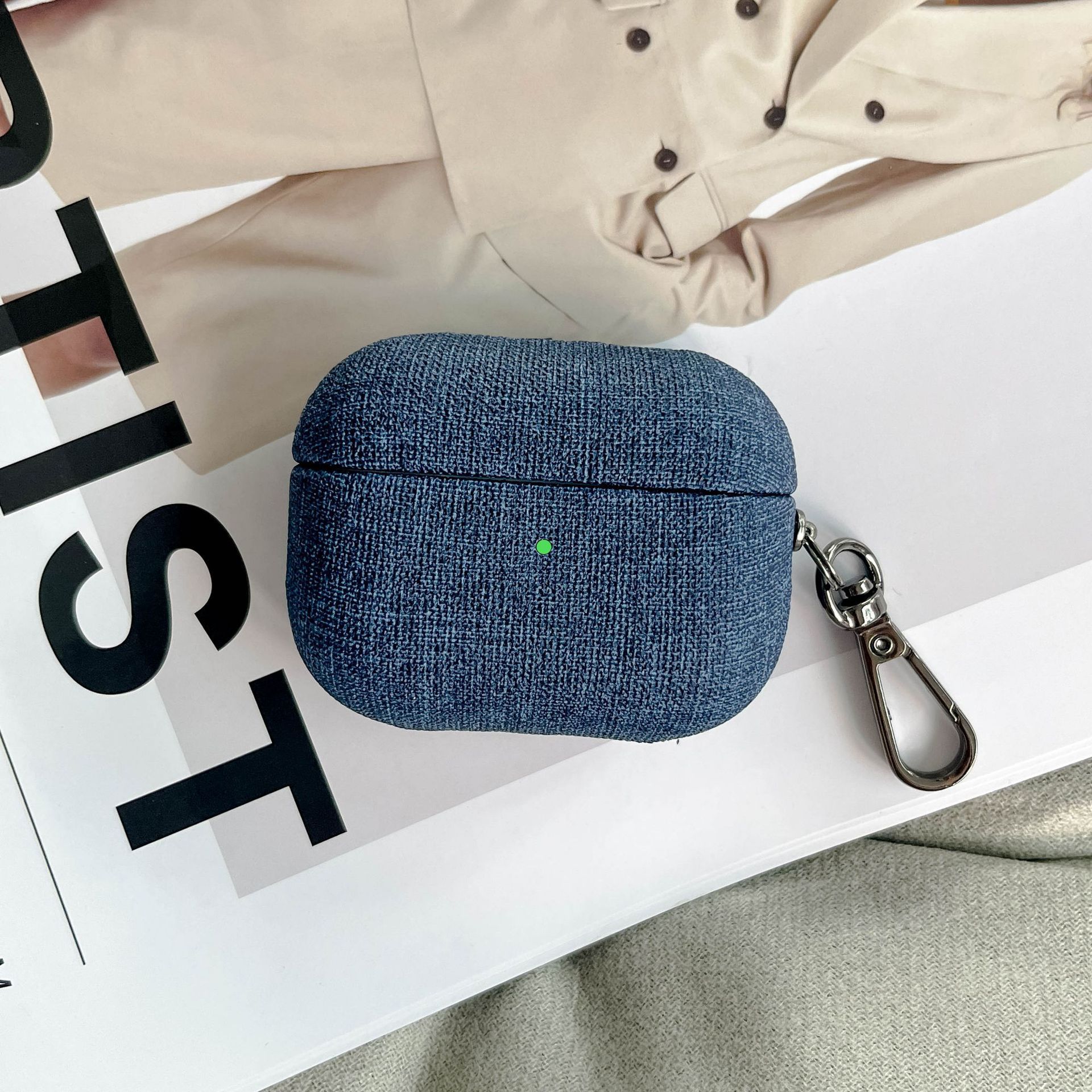 35g Weight iPhone Applicable Brands Bluetooth earbuds case Classification Pu Leather Material Solid Color Pattern Simple Style Style Pu Leather Solid Color Simple Style Bluetooth Earbuds Case Phone Accessories 10