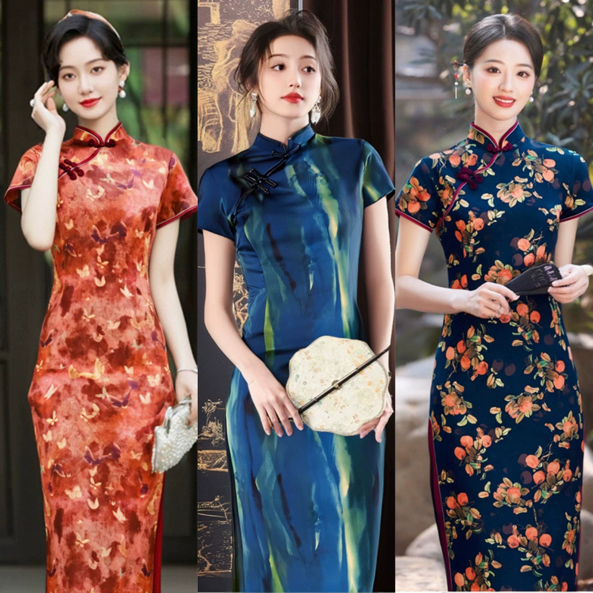 Новая женская одежда ранней летом 2025 года, популярный и красивый горячий стиль этого года, чонсам в китайском стиле, новое длинное платье в китайском стиле.