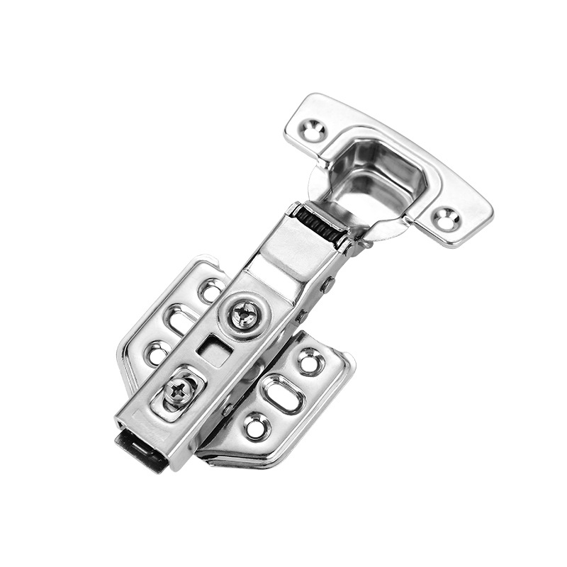 Acero inoxidable 304 amortiguación hidráulica buffer hogar bisagra invisible puerta plana abierta puerta de madera plegable hardware muebles bisagra