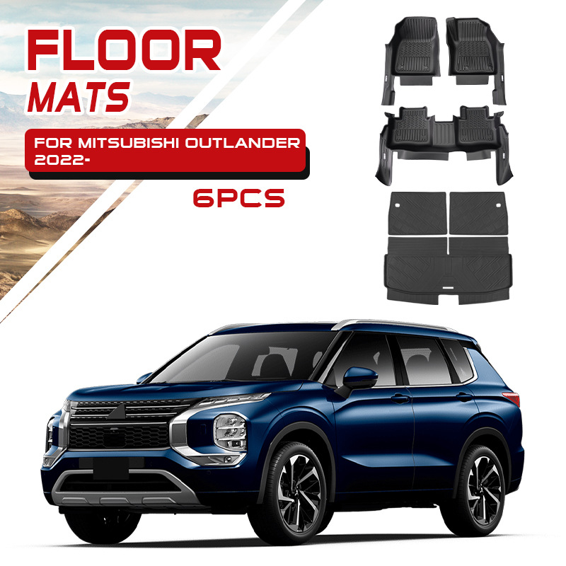 Adecuado para alfombrillas Mitsubishi Outlander TPE alfombrillas especiales para caja trasera alfombrillas impermeables Outlander Floor mat