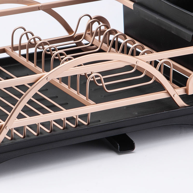 Bandeja de aluminio plato de drenaje bandeja de cocina estante de una sola capa multicolor hogar almacenamiento rack