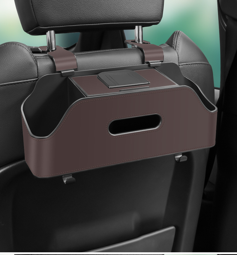 Car Seat Back Storage Box Bag Car Multifunctional Storage Box Tissue Box Water Cup Holder Storage Bag Dropshipping
