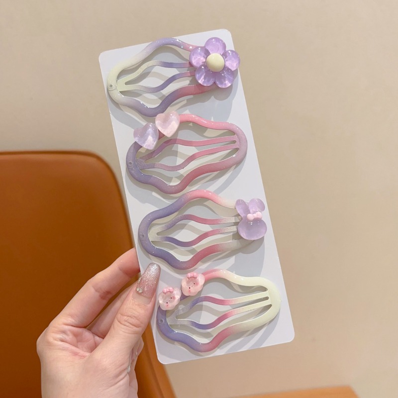 Niños de color jalea nubes lindas niñas bebés cabeza de cabello rotos broche de cabello rotos broche de cabello