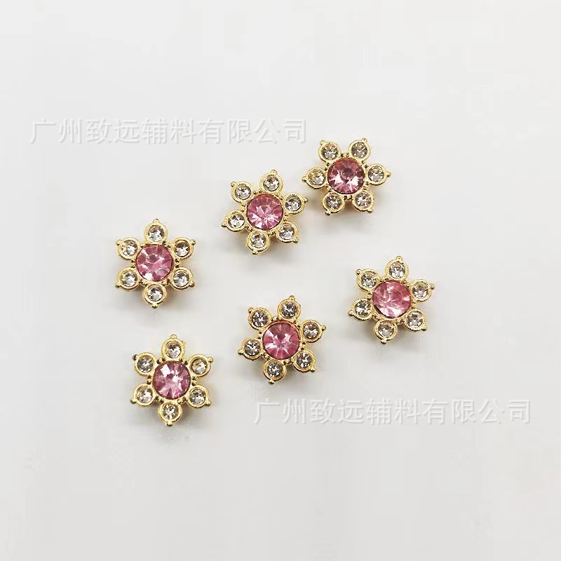 Adorno 3D de flor de ciruelo con diamantes de imitación de 12 mm para manualidades, decoración de bordes de diamantes, accesorios para vestidos de novia. image 10