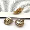 Conch shell DIY jewelry accessories gold -plated conch crafts pendant cross -border supply Cross -border Phnom Penh shell