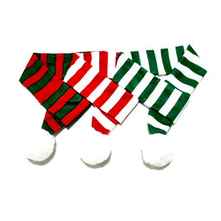 New Christmas Pet Scarf Striped Printed Cat Dog Pet Scarf New Year Pet Supplies