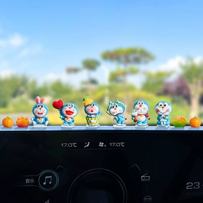Cute Cartoon Car Small: Car ornaments - multiple-options-available-see-details-page-happy-time-blessing-cat-6-styles-big-orange-and-big-italy-persimmon-ruyi-free-traceless-stickers