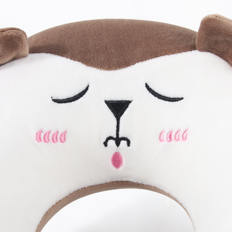 Cute U-Shaped Pillow: Memory Foam Travel Essential for Planes, Trains, and Office Naps—The Perfect Neck Support Tool