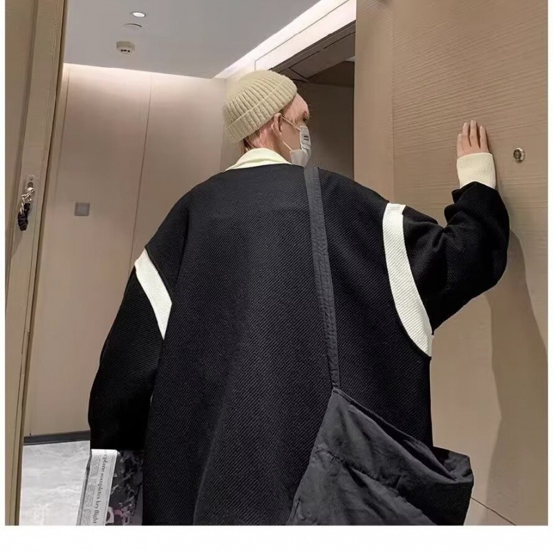 틈새 디자인 센스 콘트라스트 컬러 재킷 남성용 트렌디 브랜드 INS 폭발성 루즈 토크 재킷 봄과 가을 하이 엔드 남성복