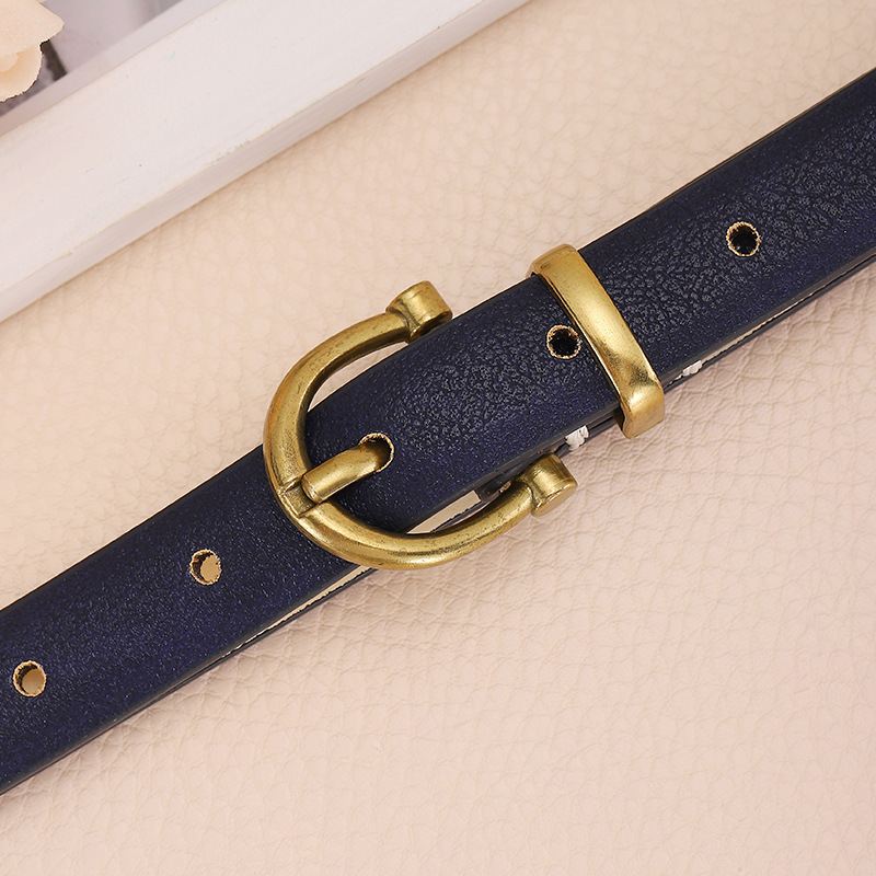 Cinturón moda simple moda de las mujeres 2022 nuevo estilo coreano diseño pin hebilla cabeza todo partido pu cinturón Decoración
