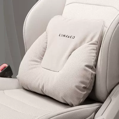 Headrest — & Co 01 02 03 05 - lynk-co-car-logo-yacht-velvet-off-white-lumbar-support-pillow-standard