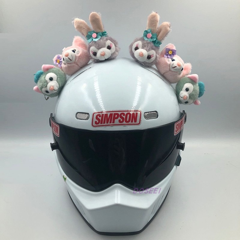 Helmet Decoration Cat Ear Doll Lina Belle Motorcycle Electric Vehicle Motorcycle Ski Helmet Half Helmet Full Helmet Accessories
