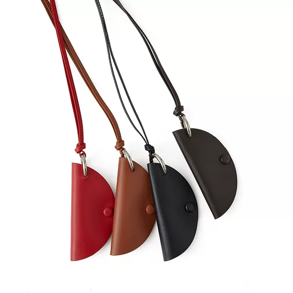 Swift First-Layer Cowhide Halter-Style Ins Key Bag Glasses Bag Halter Bag to Go Out with Keychain Accessories