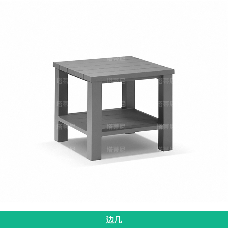 Villa patio terraza sofá de aleación de aluminio combinación de jardín al aire libre impermeable muebles de protección solar sofá de ocio al aire libre