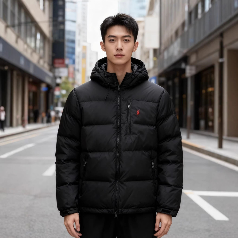 Horse Logo Ralph Lauren Hooded down Jacket, Unisex Puffer Style, Windproof, Warm, Fashionable, Versatile, High Quality Horse Logo Ralph Lauren Hooded down Jacket, Unisex Puffer Style, Windproof, Warm, Fashionable, Versatile, High Quality