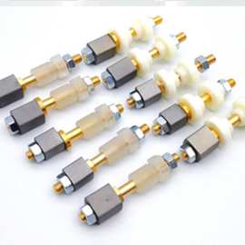 线切割导电块导电杆铜棒绝缘座尼龙胶套12/15/14/17内孔6/8导电块