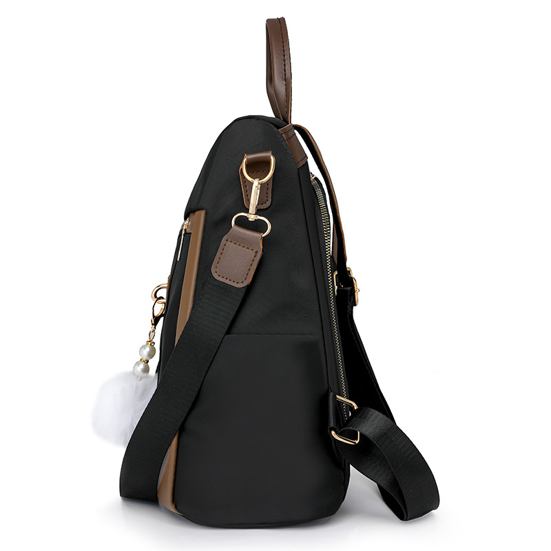 Mochila de mujer de nuevo estilo, color de contraste, casual, moda, mochila de viaje de cercanías, costura simple, mochila de viaje de gran capacidad al por mayor