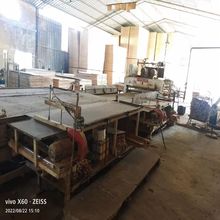 【转让】联翔产二手三压二拼板热压机,压板镀铬,带四个小拼台