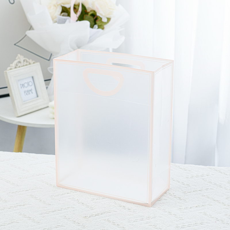 핑크 PP 무광 핸드백; PP; (개별) 중간 사이즈, 가로 19.5 * 세로 9.5 * 높이 24.5cm