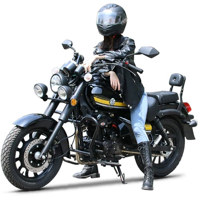 Lifan Water-Cooled 150Cc Rebel Storm Prince Car Retro Can Be Licensed Long-Distance Motorcycle Cruise Motorcycle (Motosikletlər)