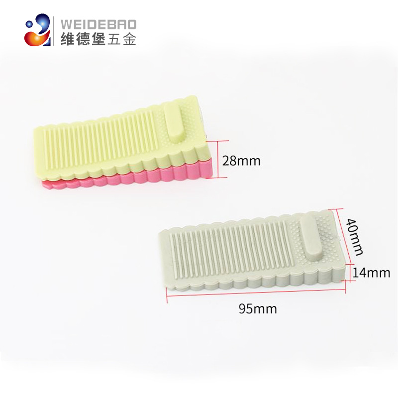 Stackable windproof rubber door stopper home anti-collision safety door wedge silicone door stopper door barrier safety door holder