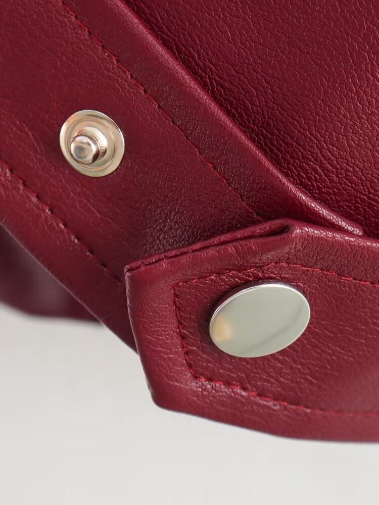 Roupas femininas temperamento moda personalidade internet celebridade estilo jaqueta de couro de duas cores_voghion.com