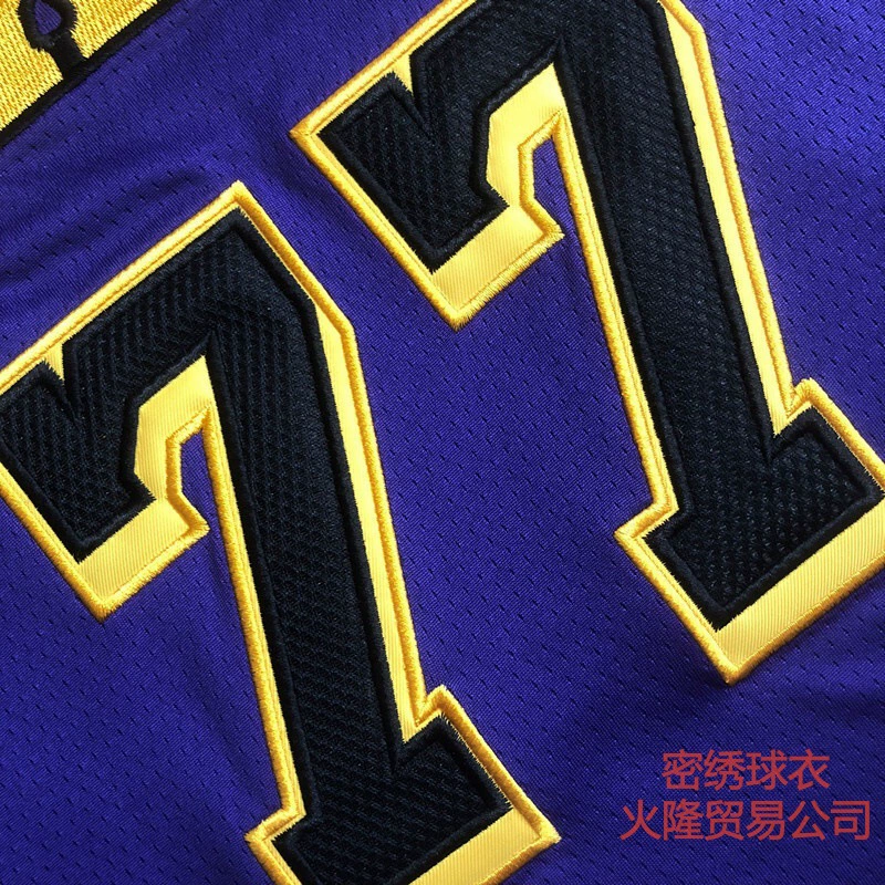Lakers 77 Luka Dončić Doncic джерси 25 сезон новая плотная вышивка баскетбольный джерси иностранная торговля оптовая