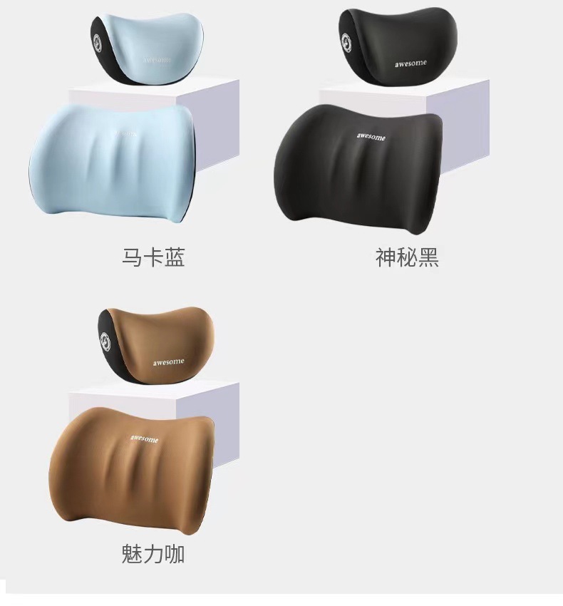 In-Stock Car Headrest, Neck Pillow, Lumbar Support, Memory Foam, Customizable with Logo, Direct from Factory, In-Car Use