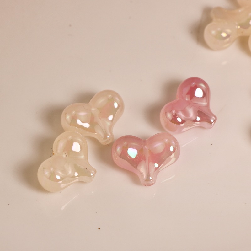 1 Piece 21 * 16mm Arylic Heart Shape Beads display picture 3
