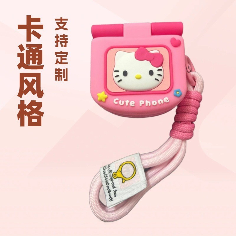 跨境卡通Kitty猫电话airpods4保护套苹果1/2代无线蓝牙耳机壳pro3|undefined