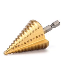 B5-35mm六角柄宝塔钻圆柄宝塔钻头开孔器阶梯钻木工开孔器