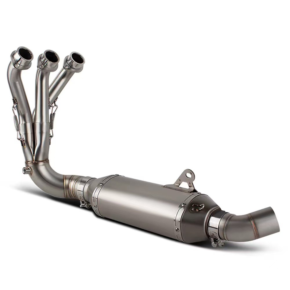 Suitable for Yamaha MT-09 modified stainless steel exhaust pipe, bottom outlet short muffler, full system for 2021-2025 models