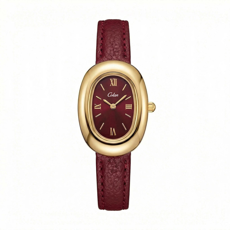 Factory direct sale 2026 cross-border hot item retro pebble women's belt watch, personalized quartz watch for female students Factory direct sale 2026 cross-border hot item retro pebble women's belt watch, personalized quartz watch for female students