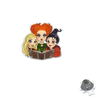 Ведьма также сумасшедшая брошь термоусадочный значок вокруг Hocus Pocus акриловая сумка аксессуары медаль воротник булавка