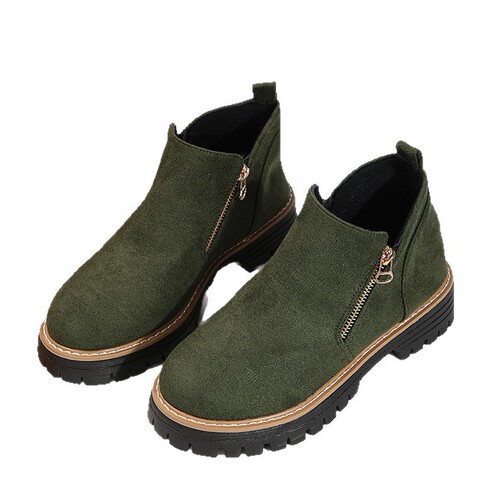 Women's Autumn/Winter New Fashion Comfortable Double Zipper Thick Heel Women's Martin Boots Women's Wholesale