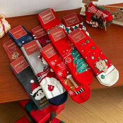 クリスマスの靴下の子供の漫画のヘラジカのサンタクロースの中の筒の靴下の男女の同項のまっすぐな板のストッキングの卸売りの諸及び靴下
