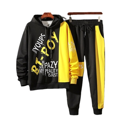 men's wear new pattern man Sweater Teenagers man Leisure clothes coat Chaopai motion suit Two piece set