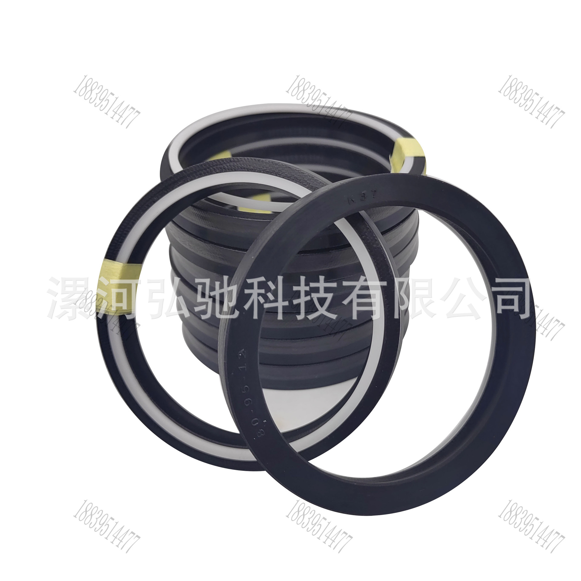 丁腈橡胶夹布  活塞杆组合油封 K37 80/100/14尺寸全