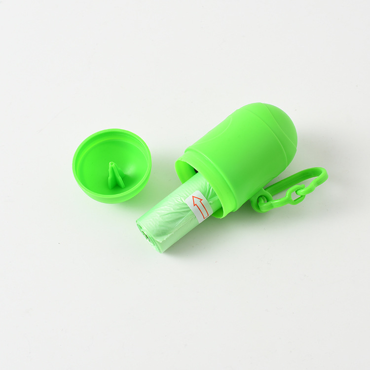 Nueva mascota suministros de limpieza caja de basura perro inodoro píldora dispensador portátil perro bolsa de basura