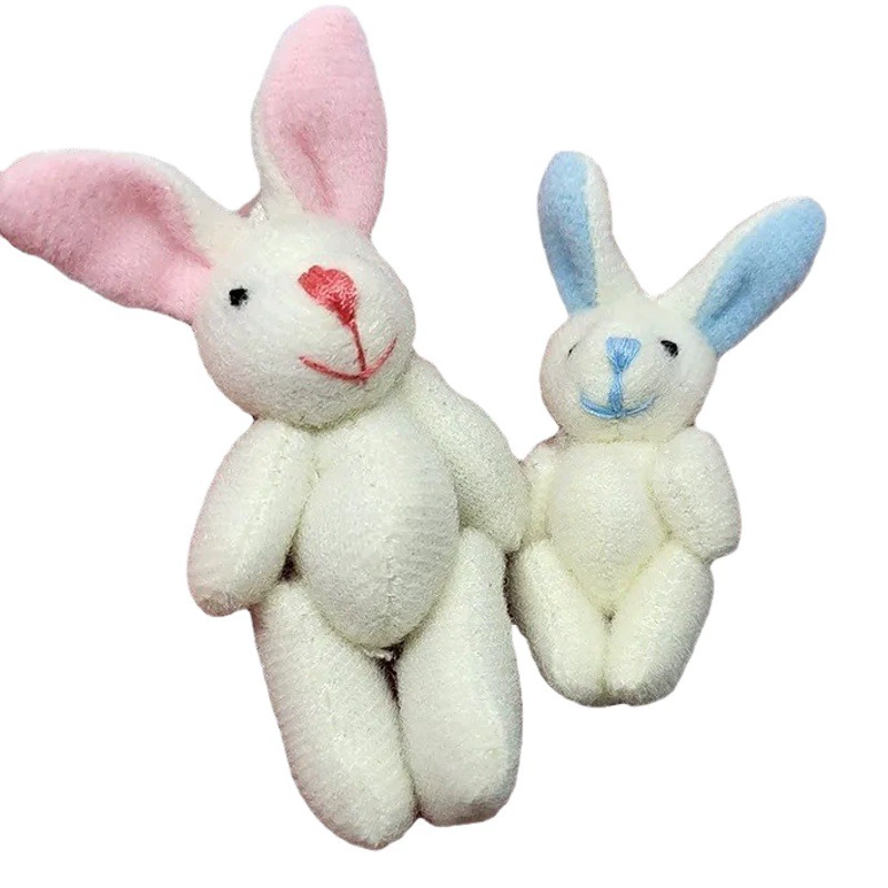 Пасхальный подарок Кролик карман железная коробка плюшевый кролик кукла мини спальня кролик подарок ручной подарок