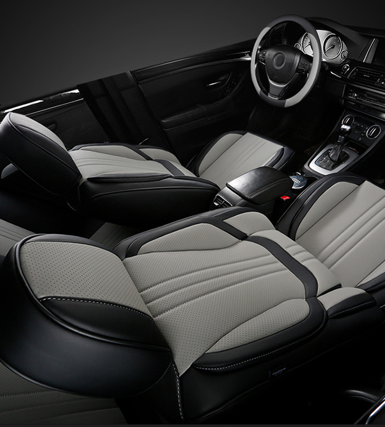 New Car Seat Cover All-Inclusive Full Leather Four-Season Universal Seat Cushion Special Nappa Leather Seat Cover Breathable Cushion Wholesale