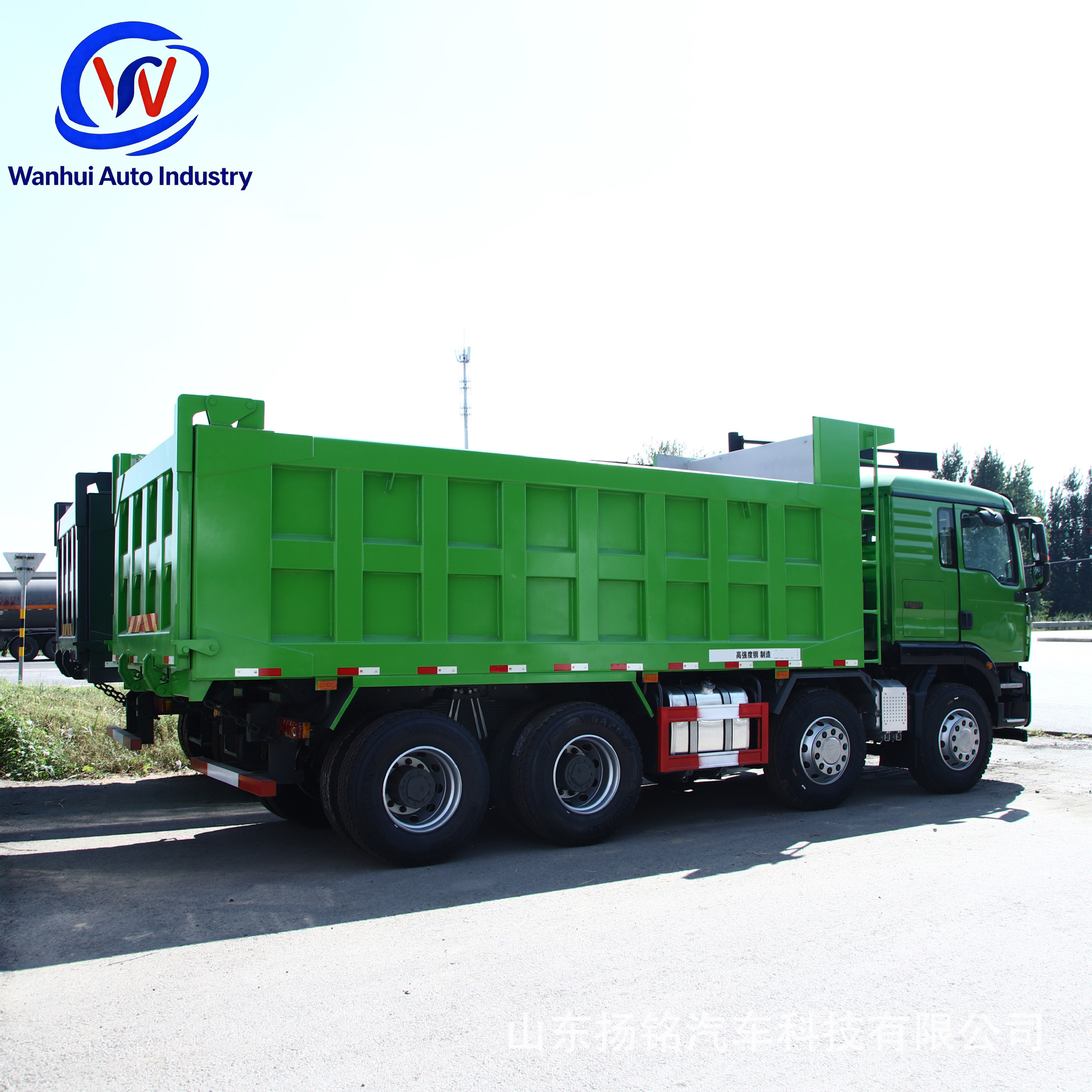 Sinotruk Shandeka Front-Four-Wheel-Drive and Rear-Eight-Wheel-Drive Engineering Vehicle, 380 Horsepower Dump Truck for Transporting Gravel and Sand