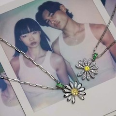 GD 同じスタイルのキム・ジヨンデイジーネックレスライト高級ニッチハイエンドイン絶妙な気質多用途鎖骨チェーン女性スーパーフェアリー
