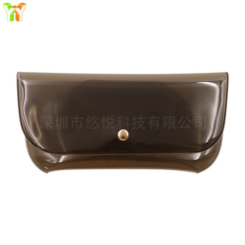 Sugarcane Color PVC Sunglasses Case Transparent Sunglasses Lightweight Sunglasses Packaging Box Sunglasses Bag Jelly Sunglasses Bag