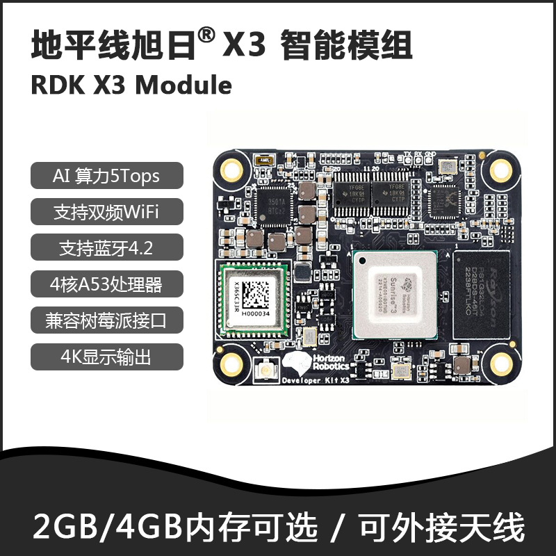 地平线旭日RDK X3 Module 地平线高性能智能芯片模组AI模组