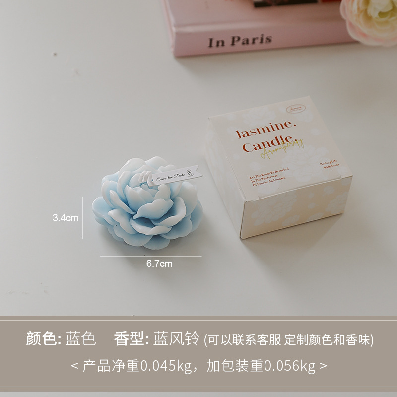 Vela de aromaterapia de jazmín Día de la madre Regalos pequeños Regalos de regalo de fragancia creativa Vela de modelado