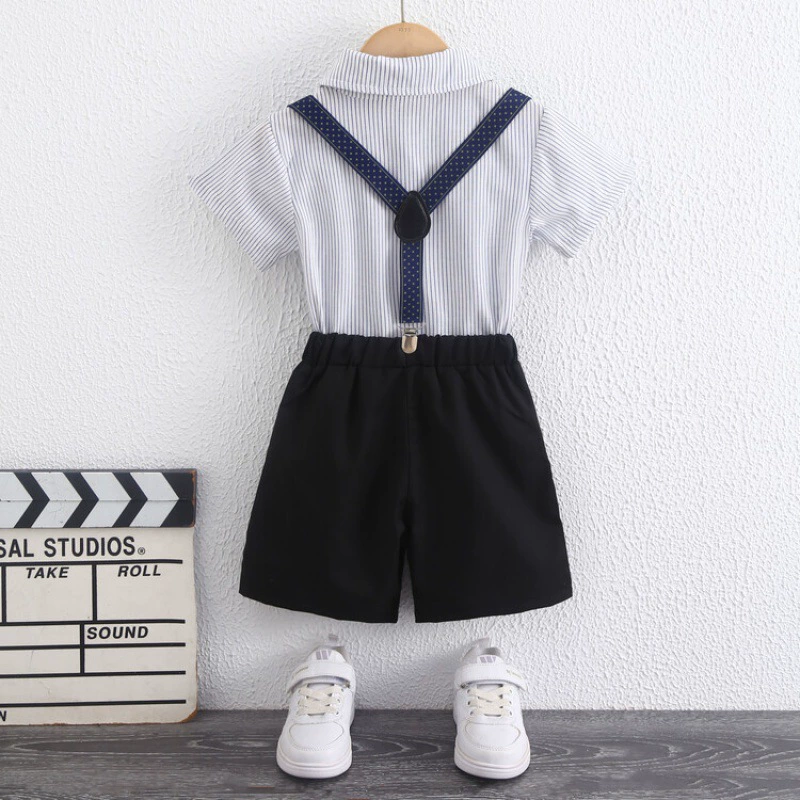 Summer flower boy costume, trousers, suit for early age, flower girl dress