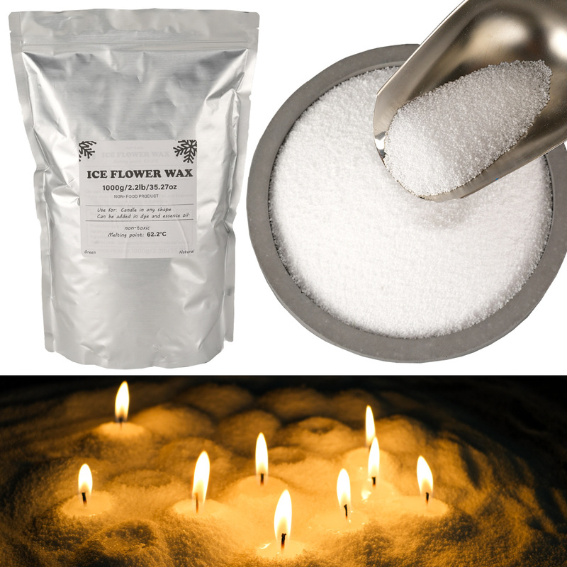 DIY Ice Flower Granular Sand Wax Handmade Indoor Creative Wedding Gift Aromatherapy Candle Cross-Border Wholesale Fragrance