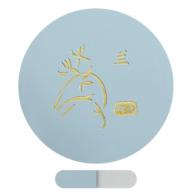 Alfombrilla de mesa de aislamiento térmico de cuero ZF, posavasos simples antideslizantes, aceite impermeable, pu, mesa de comedor de hotel ovalada, alfombra de mesa de cuero para el hogar